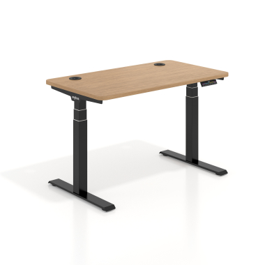 bureau assis debout noir red oak erghos pro 1