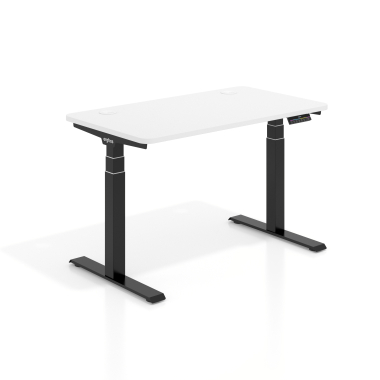 bureau assis debout noir warm white erghos pro 1