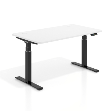 bureau assis debout noir warm white erghos pro 1