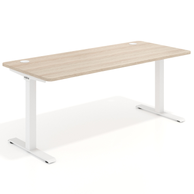 bureau professionnel blanc flax oak structure blanche 1