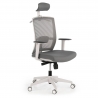 Chaise de Bureau Ergonomique Akira white avec appuie-tête