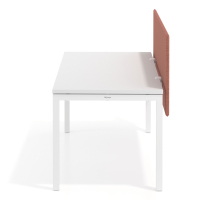 Séparateur de bureau acoustique Sileo XL, revêtement en tissu PET