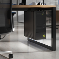 Support tour PC Zero fixe, montage sous bureau