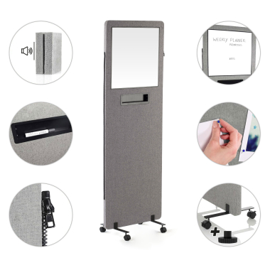separateurs de bureau gris fold 3