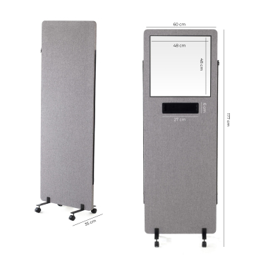 separateurs de bureau gris fold 4