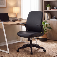 Chaise de bureau pivotante Valentina en similicuir
