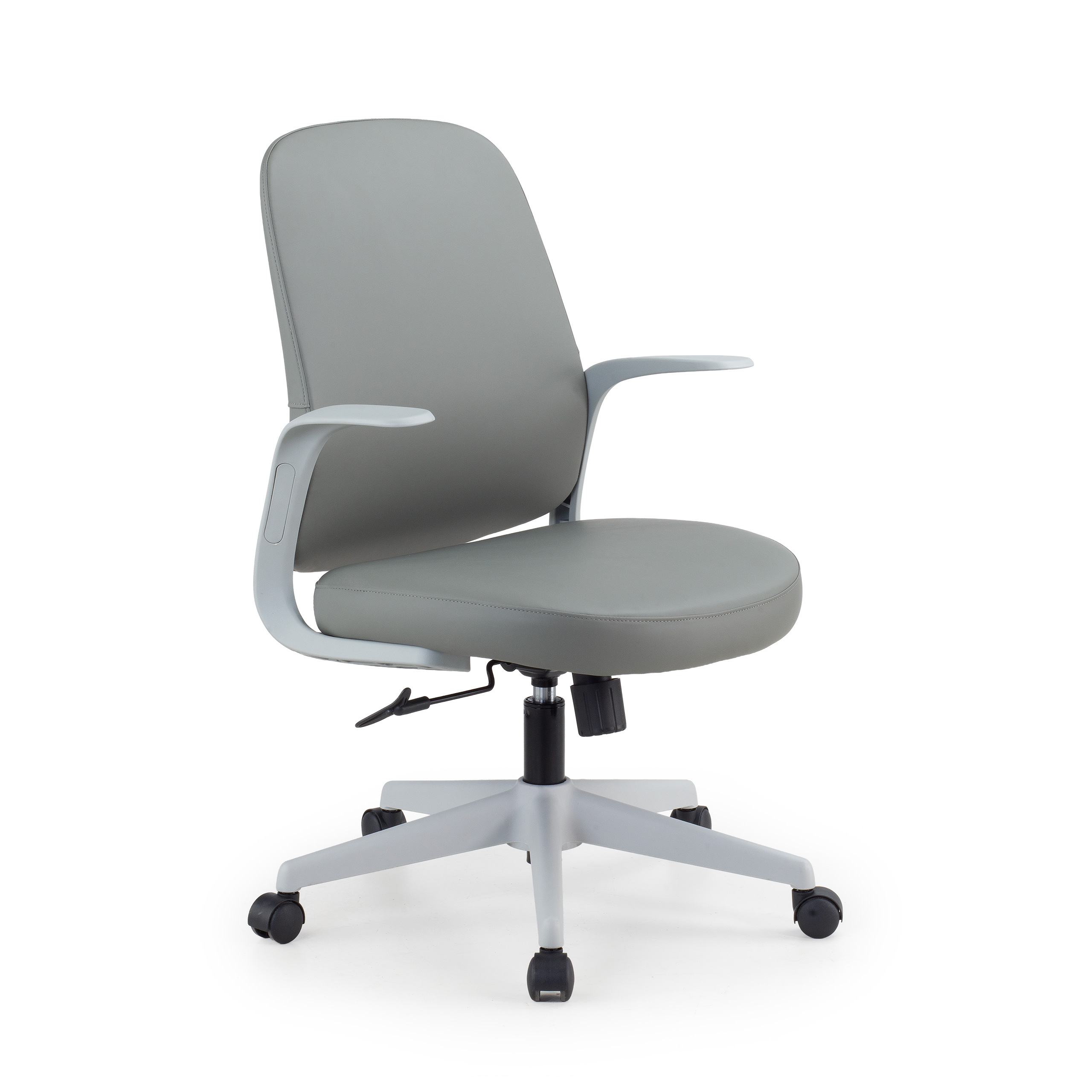 Chaise de bureau pivotante Valentina en similicuir
