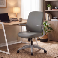 Chaise de bureau pivotante Valentina en similicuir