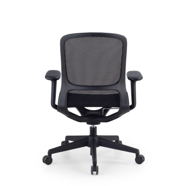 chaise de bureau design noir muse maille accoudoirs reglables 3d 6