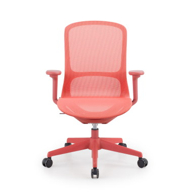 chaise de bureau design rouge muse maille accoudoirs reglables 3d 3