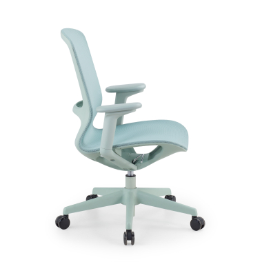 chaise de bureau design vert muse maille accoudoirs reglables 3d 4
