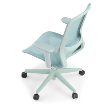 chaise de bureau design vert muse maille accoudoirs reglables 3d 8
