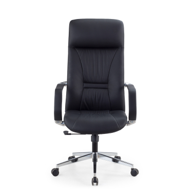 fauteuil de direction noir armani cuir authentique accoudoirs fixes 3