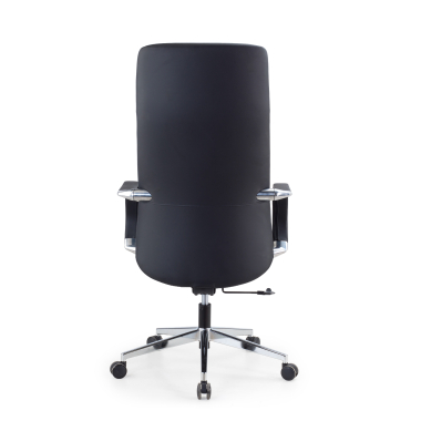 fauteuil de direction noir armani cuir authentique accoudoirs fixes 7