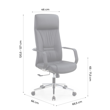 fauteuil de direction blanc armani cuir authentique accoudoirs fixes 13