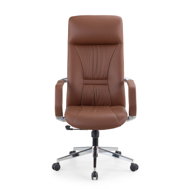 fauteuil de direction marron armani cuir authentique accoudoirs fixes 3
