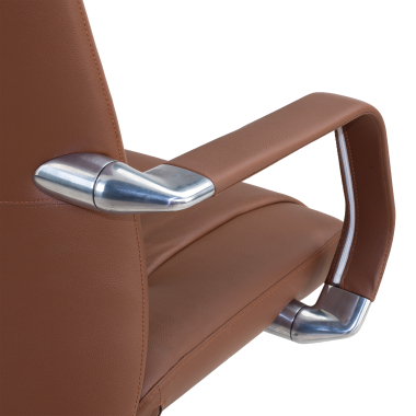 fauteuil de direction marron armani cuir authentique accoudoirs fixes 6