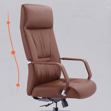 Dossier ergonomique avec 3 zones de soutien