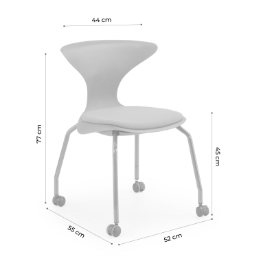 chaise avec tablette gris chaise avec roulettes plastique sans accoudoirs 11