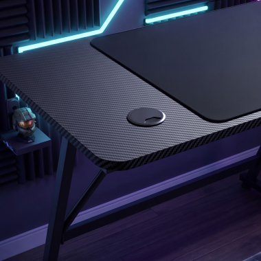 bureau gaming noir voltage 9