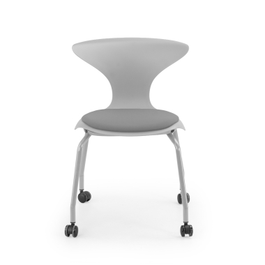 chaise avec tablette gris chaise avec roulettes plastique sans accoudoirs 3