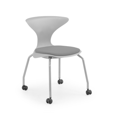 chaise avec tablette gris chaise avec roulettes plastique sans accoudoirs 1