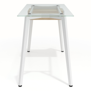 bureau professionnel blanc prisma 5