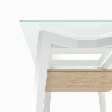 bureau professionnel blanc prisma 6