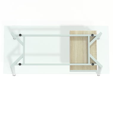 bureau professionnel blanc prisma 7