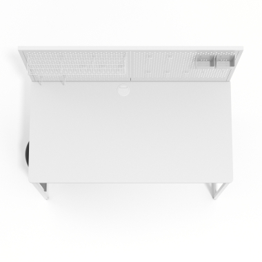 bureau pour ordinateur blanc taskmaster 7