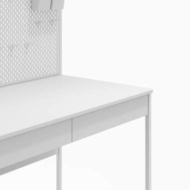 bureau pour ordinateur blanc taskmaster 9