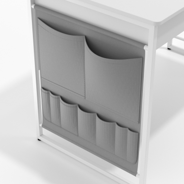 bureau pour ordinateur blanc taskmaster 12