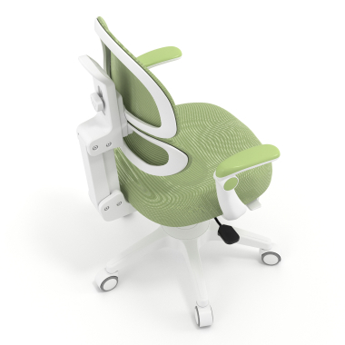 chaise de bureau enfant vert smartfit tissu accoudoirs reglables 2d 7