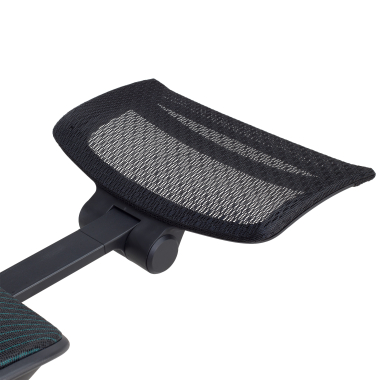 chaise ergonomique noir glide ultra maille accoudoirs reglables 5d soutien lombaire appui tete repose pieds extensible 14