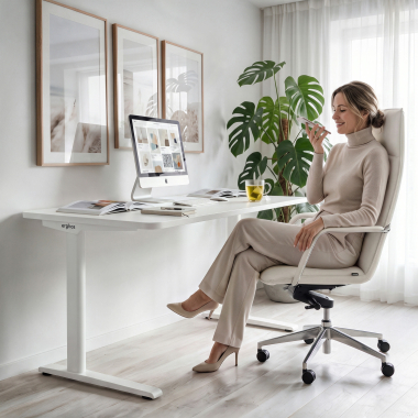 bureau professionnel blanc pure black structure blanche 2