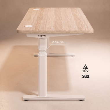 bureau professionnel blanc flax oak structure blanche 8