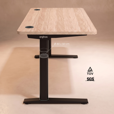 bureau professionnel noir pure black structure blanche 8