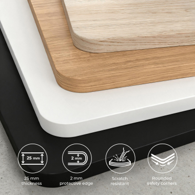 bureau assis debout aluminio pure black erghos pro 8