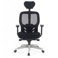 Chaise télétravail Hazuki Plus, accoudoirs 3D, avec appuie-tête
