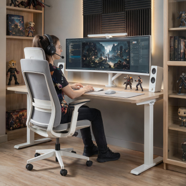 bureau professionnel blanc red oak structure blanche 6