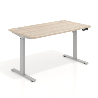 bureau assis debout aluminio flax oak erghos go 1