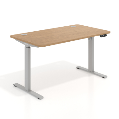 bureau assis debout aluminio red oak erghos go 1
