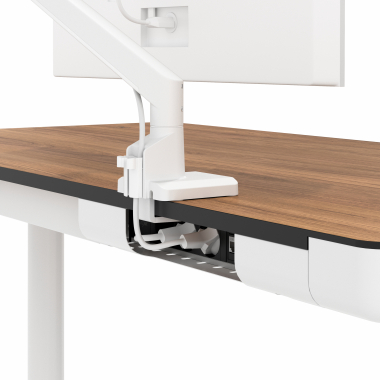 bureau assis debout blanc light walnut nolan 7