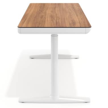 bureau assis debout blanc light walnut nolan 8