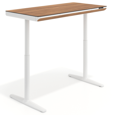 bureau assis debout blanc light walnut nolan 13