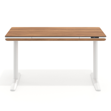 bureau assis debout blanc light walnut nolan 3