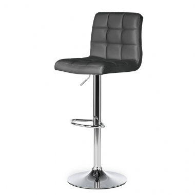 tabouret de bar gris eliot simil cuir sans accoudoirs 5