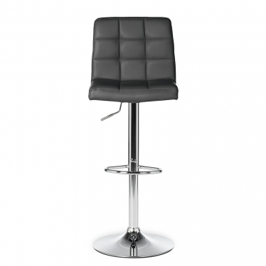 tabouret de bar gris eliot simil cuir sans accoudoirs 3