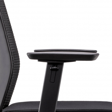 chaise pivotante noir avec appui tete maille accoudoirs mobiles soutien lombaire appui tete 8