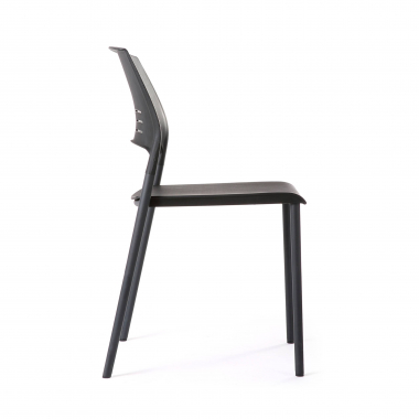 chaise de conference noir monza plastique sans accoudoirs 6
